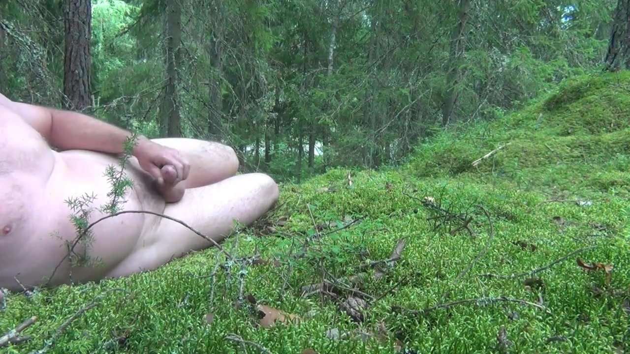 Порно Русское Дрочил В Лесу