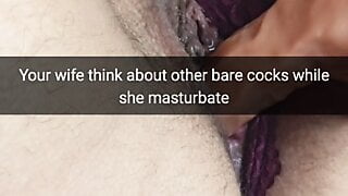 Hotwife thinks about big dicks while masturbating - Milky Mari