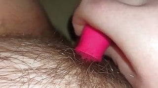 Young girl masturbates with big Dildo in tight pussy