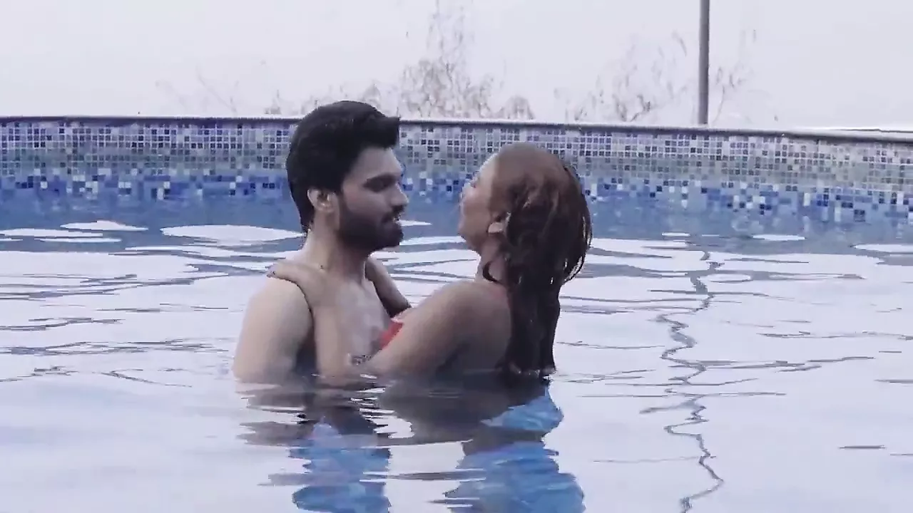 Wife Shilpa fucking hubby and his friend in swimming pool