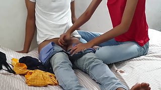 Indian college girl fucks with her best friend