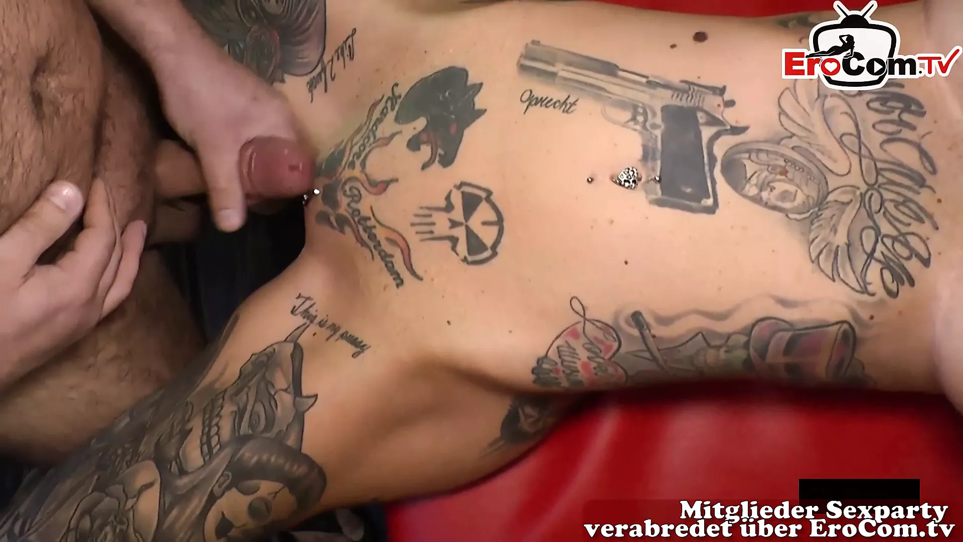Gangbang Tattoo - Creampie cum tattoo sluts at german gangbang party | xHamster