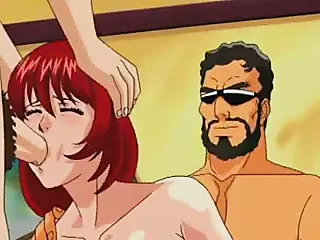 Busty Babe Takes Three Cocks, Free the Hentai Porn Video 3c