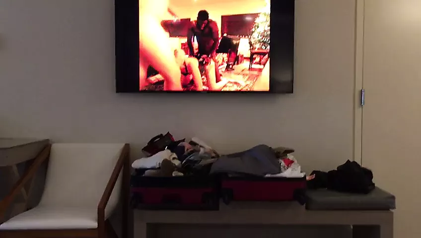 husband watch tv wife fuck