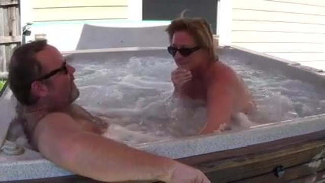 Fucking my wife in the jacuzzi tub