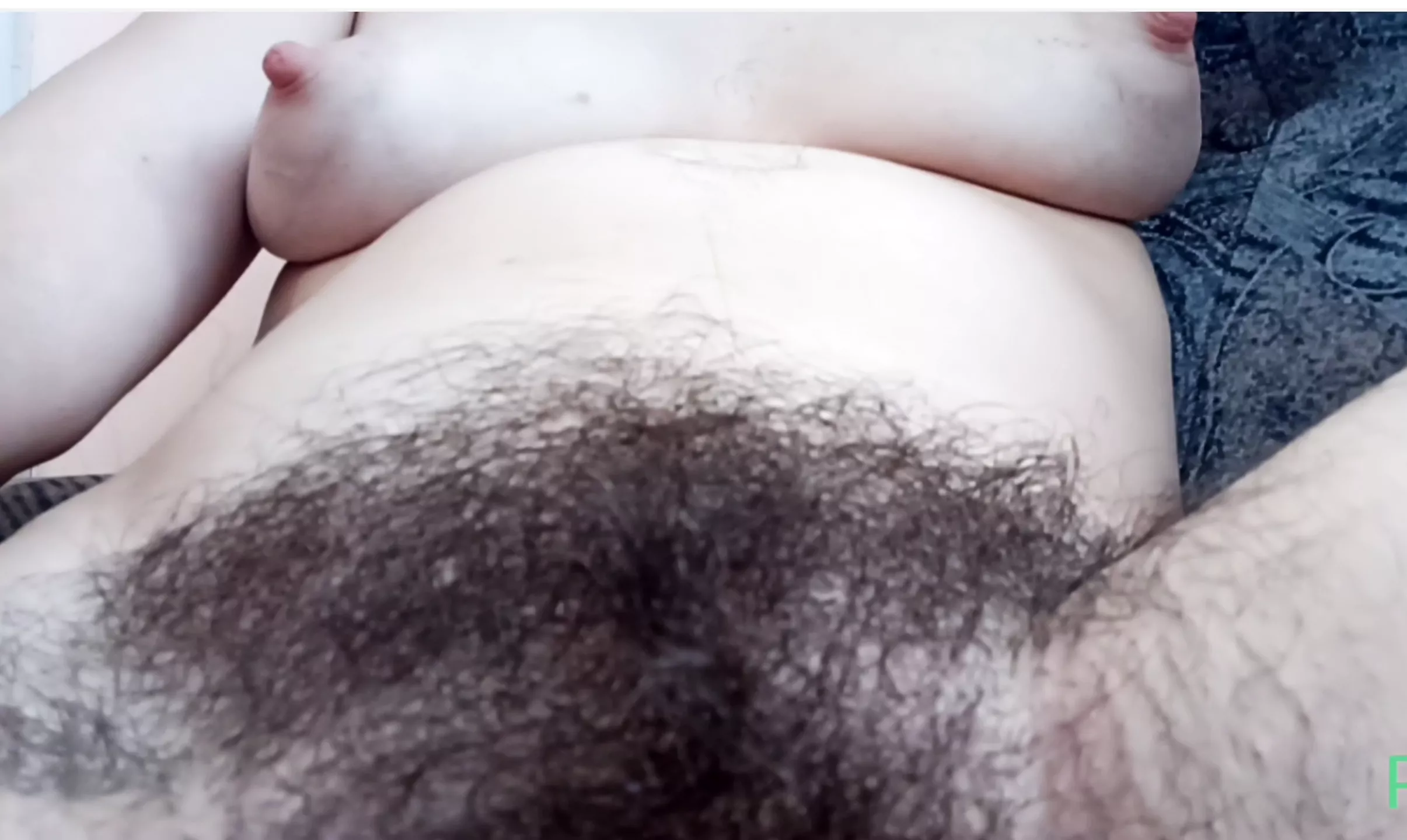 Never shaved HUGE hairy cunt photo