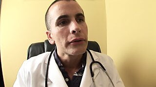Hairy blond goes to ask doctor questions then gets fucked!