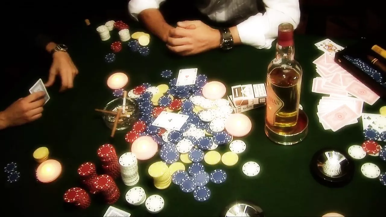 Dirty whore gets gangbanged on a poker table by three fuckers pic