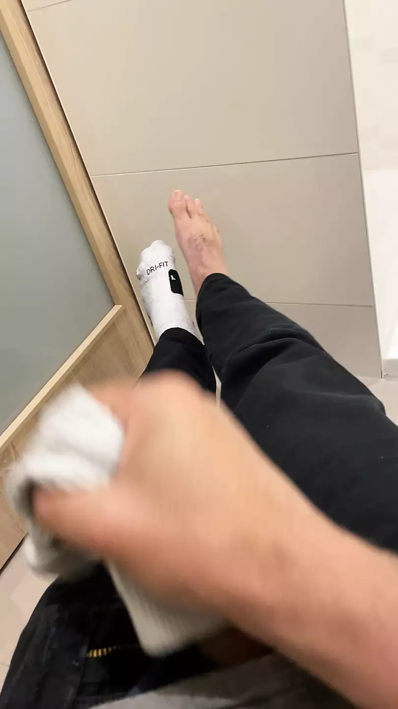 Boy Is Shooting His Load On Nike Elite Socks