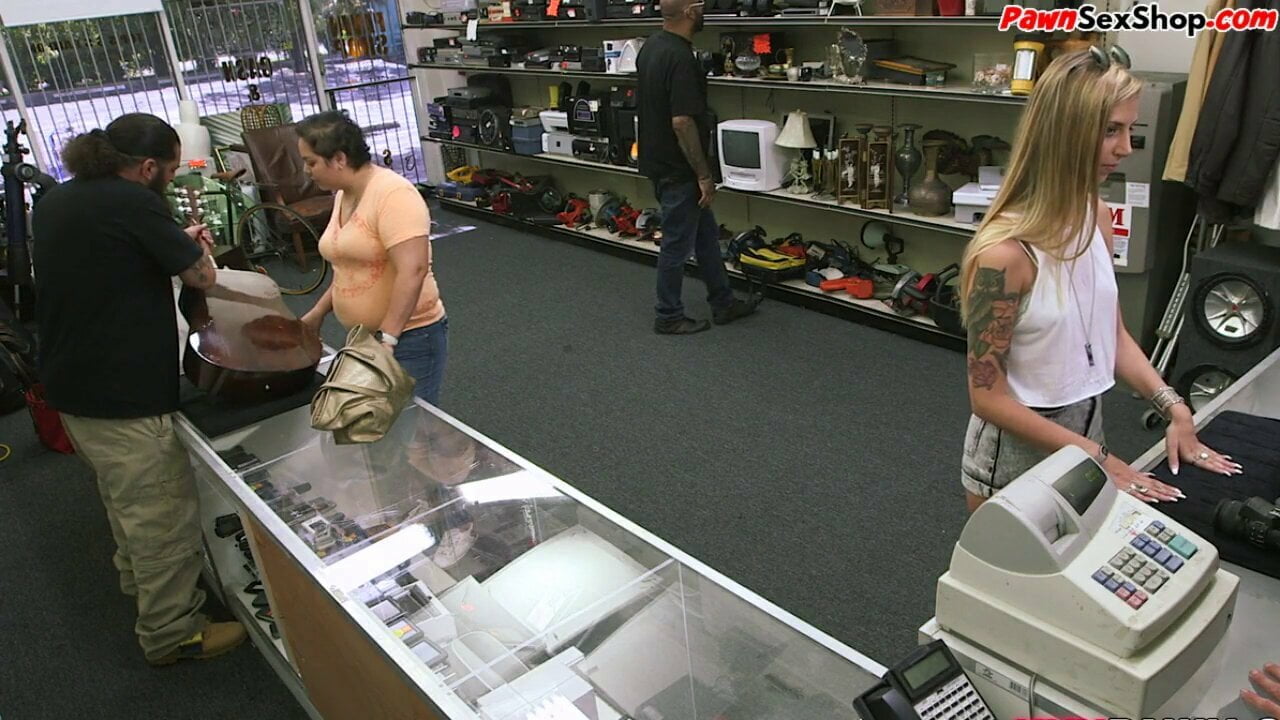 Pawnshop Visitor Buffing Owners Knob and Plays with Cum xHamster 