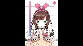 Kizuna AI Gets A Load On Her Face(uncensored)