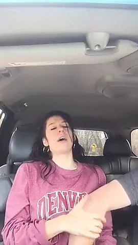 270px x 480px - Very Cute Chick gets Fingered to Orgasm in Back Seat | xHamster