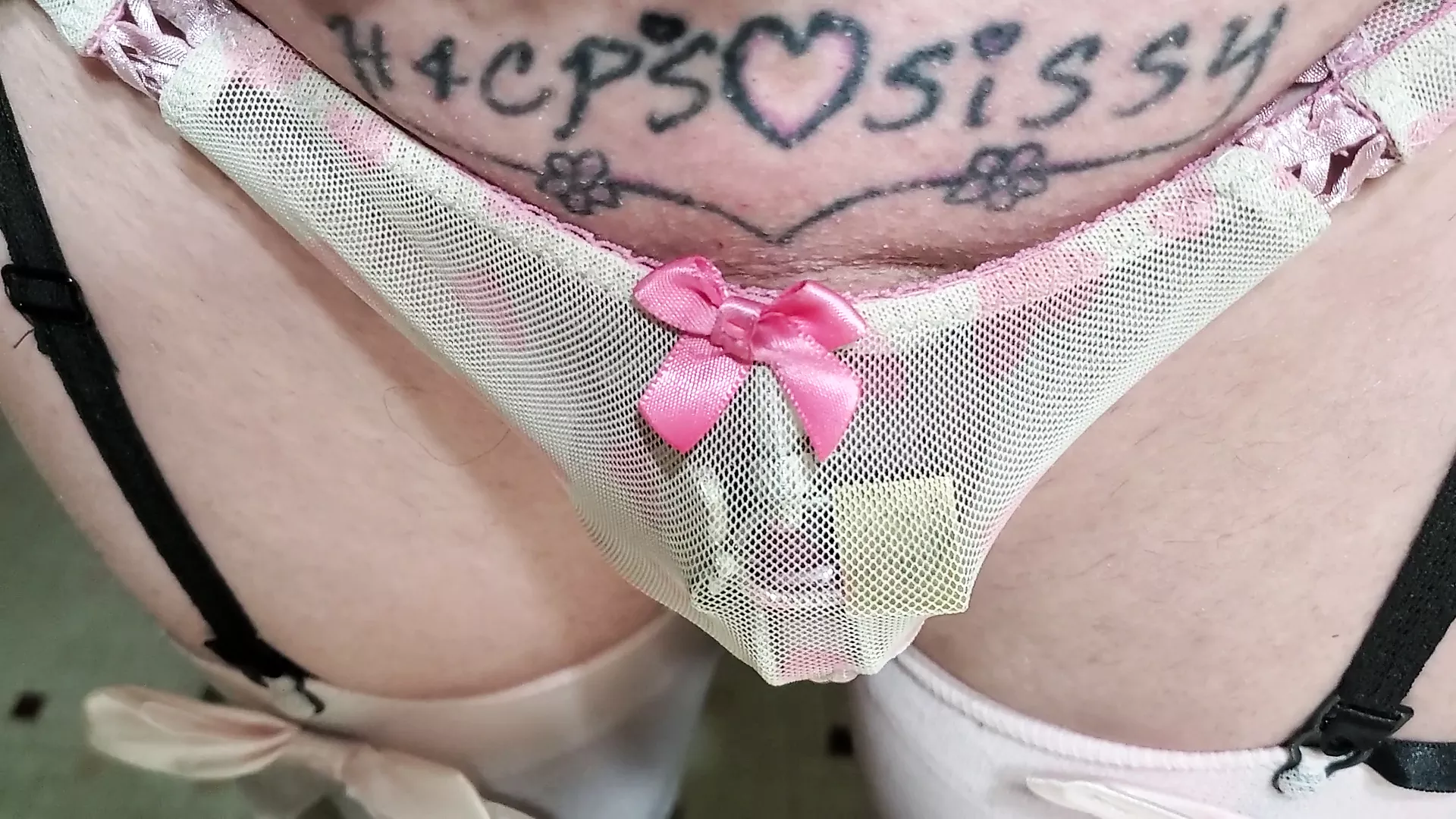 Sissy in Chastity, Sissy Panties, Sissy Tattoo pic