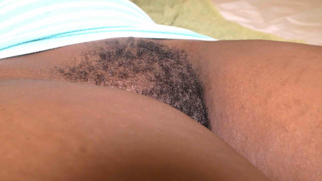 Black hairy pussy fucked and filled by a big white cock and a sticky load of semen picture