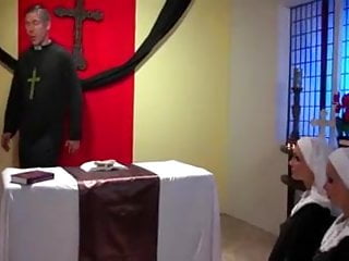Vampire fucking nun - 2 nuns fuck in church