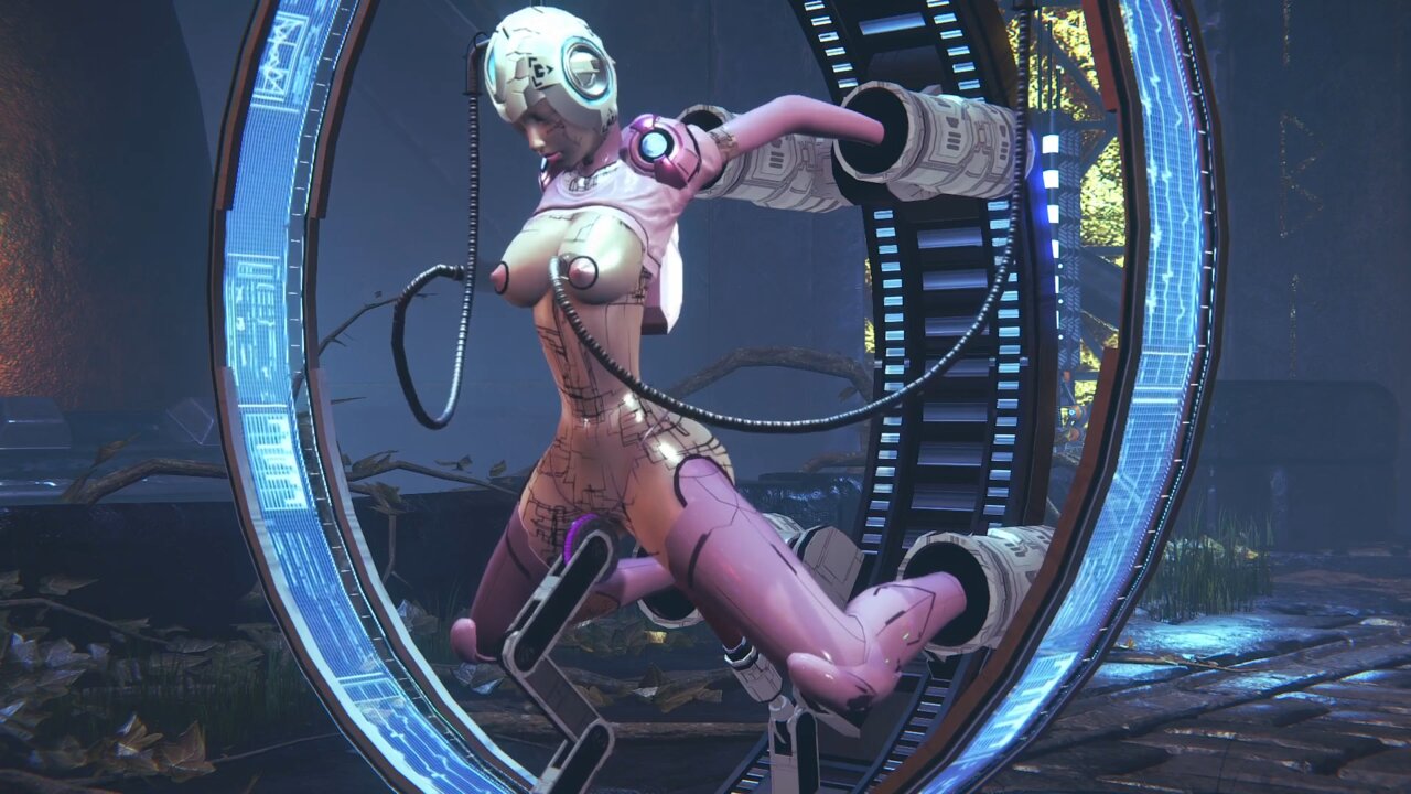 Female Transformer on a Sexmachine from Cybertron Transformers Hentai Parody