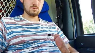 Jacking Off in the Work Van and Unloading a MASSIVE Cumshot – Anguish Gush
