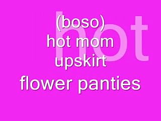 Popular asian flowers - Boso hot mom upskirt flower panties