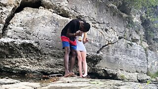 BigDaddyKJ: Interracial Couple Fucks On Hike Pt1