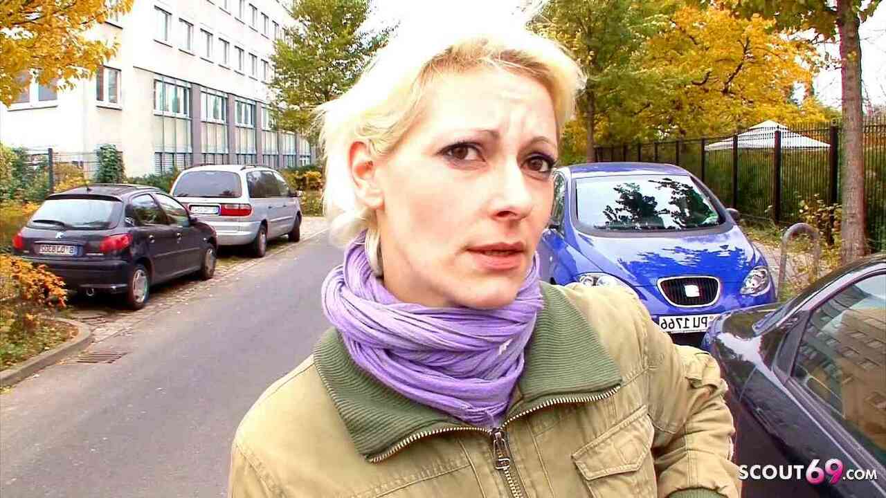 Shy German Housewife Picked Up for Porn Casting Sex Without Condom picture