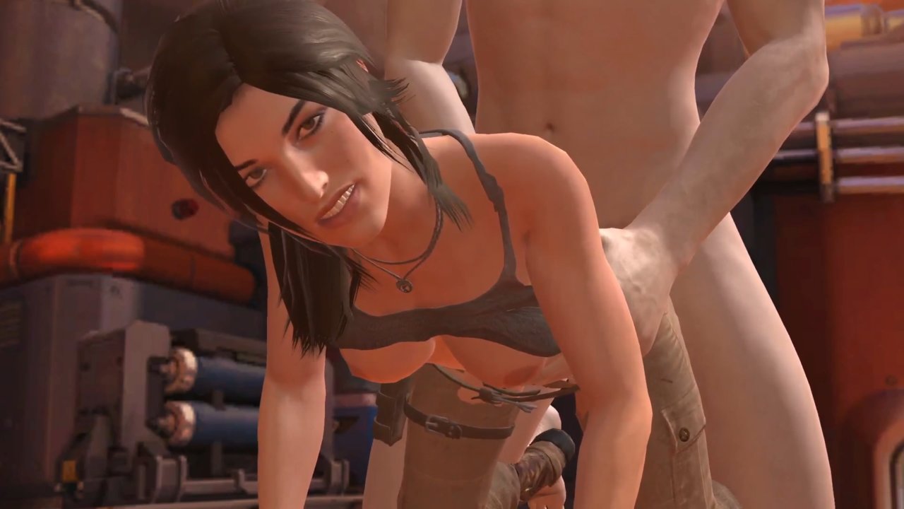 Lara Croft Takes a Giant Cock in the Ass Tomb Raider Parody