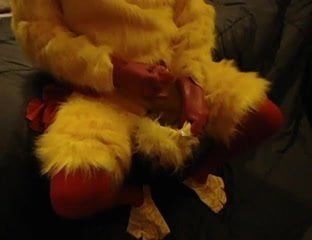Latex Chicken Cuming in His Hood, Free Gay Chicken Porn c8 x