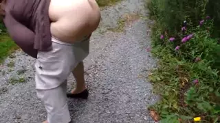 Bbw Granny Ass Hairy Outdoor Pissing Porno