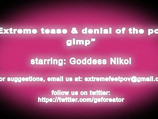 Extreme taboo and fetish videos - Extreme teasing of the poor gimp