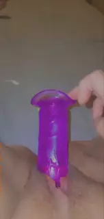 Purple Dildo In Pussy