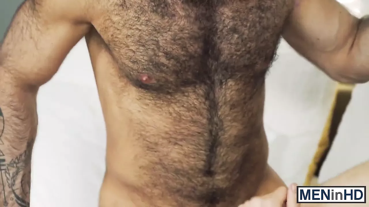 Hairy muscular hunk cheats his wife with a handsome gay Porn Photo