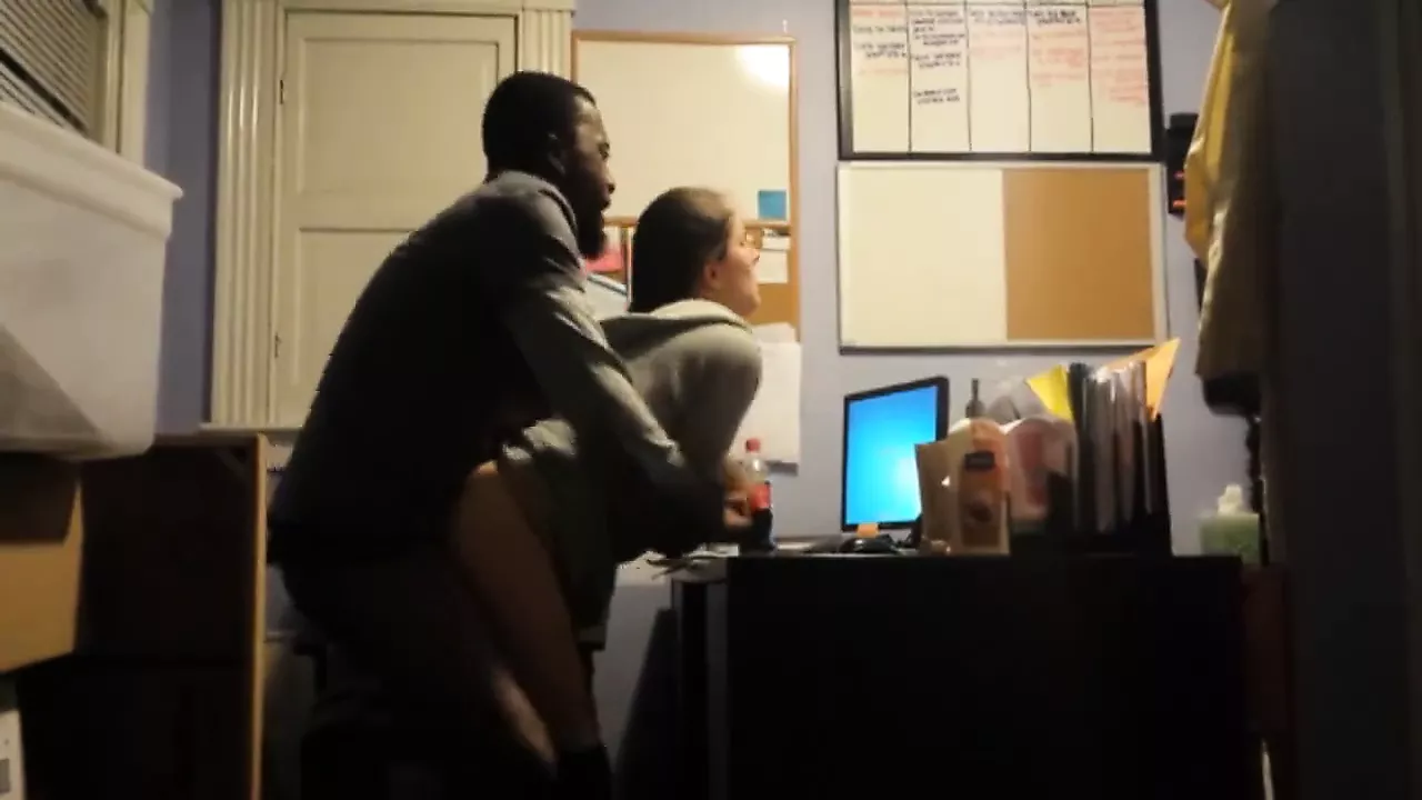 homemade coworker fucked after hours office