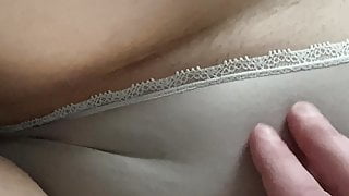 My wife’s perfect pussy and ass in satin panties