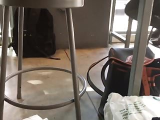Asian paradise cafe - Cafe upskirt today under table part 1 of 3