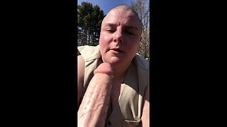 Bald Head Trans Boy sucks your dick – POV
