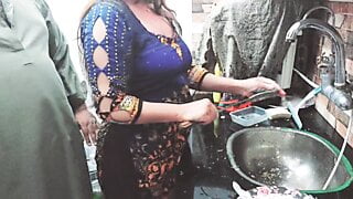 Punjabi Maid Fucked in Kitchen By Boss With Clear Audio