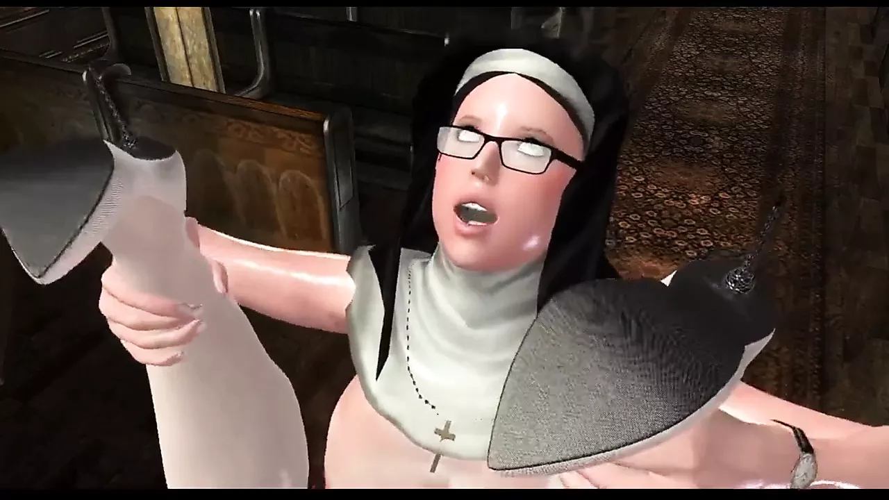Nun and Demonic Babe fuck in Futanari image