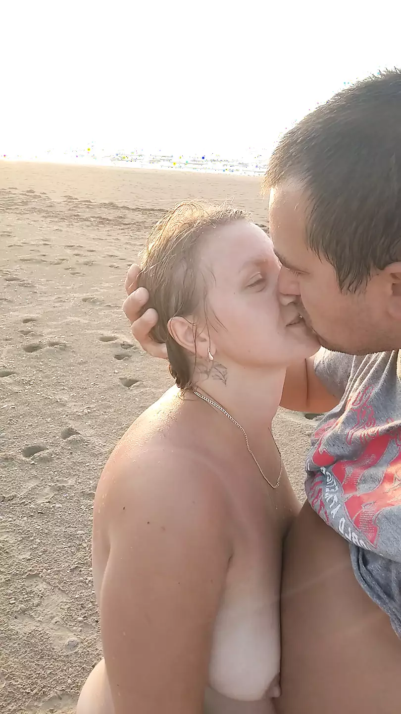 Hot Couple On The Nude Beach Enjoying A Handjob In The Sea