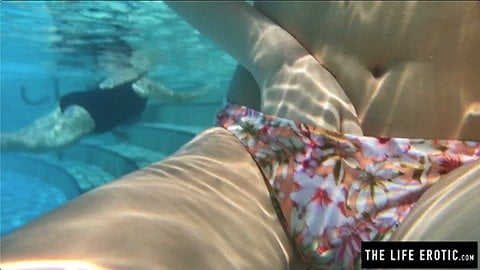 Pool Masturbation - Girl almost caught masturbating in a public pool | xHamster