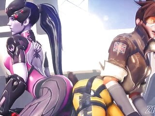 Anime c hentai - Overwatch - tracer gets kinky 3d animated pov