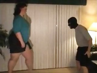 Ballbusted by fat girl