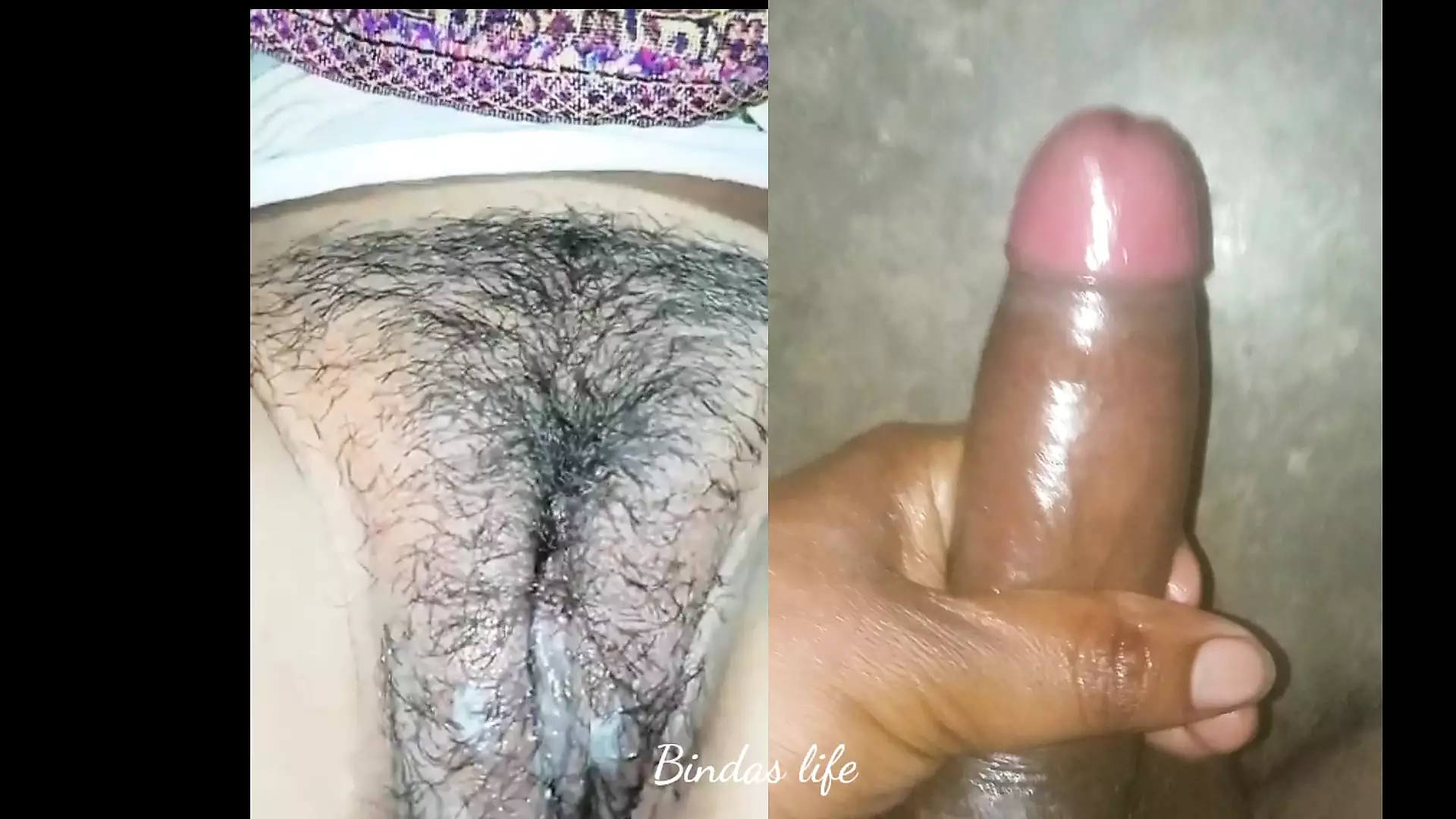 Husband And Wife Have Video Call Sex In Hindi image