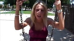 Young college girl Sammie first time on camera