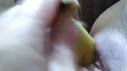 Teen Masturbating With Banana