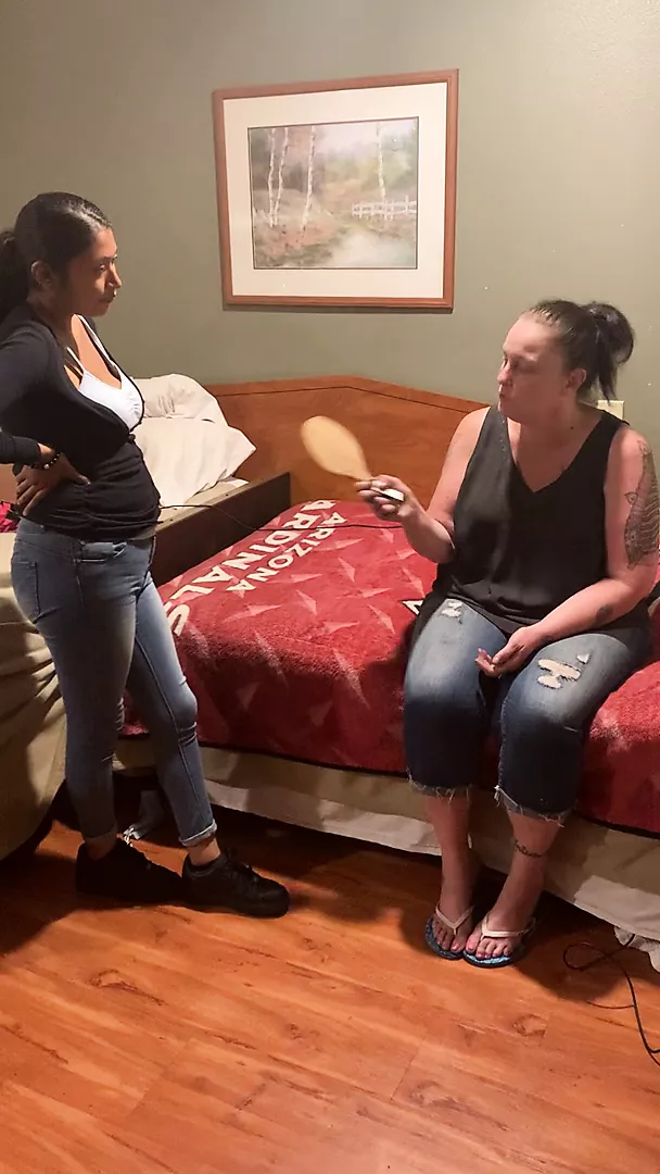 White Girl Gives Latina Girl a Spanking, Porn cf | xHamster