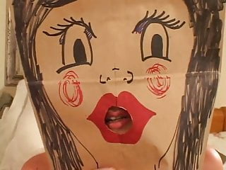 A bag called big fucking tote bag Samantha roxx face fucked with paper bag on head