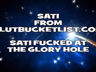 Erotic adult fiction - Satislut - milf fucked at glory hole in the adult theater.