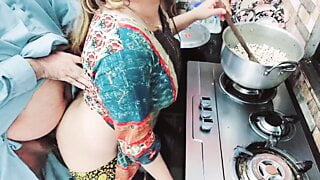 Wife Anally Fucked in Kitchen While She is Busy Cooking