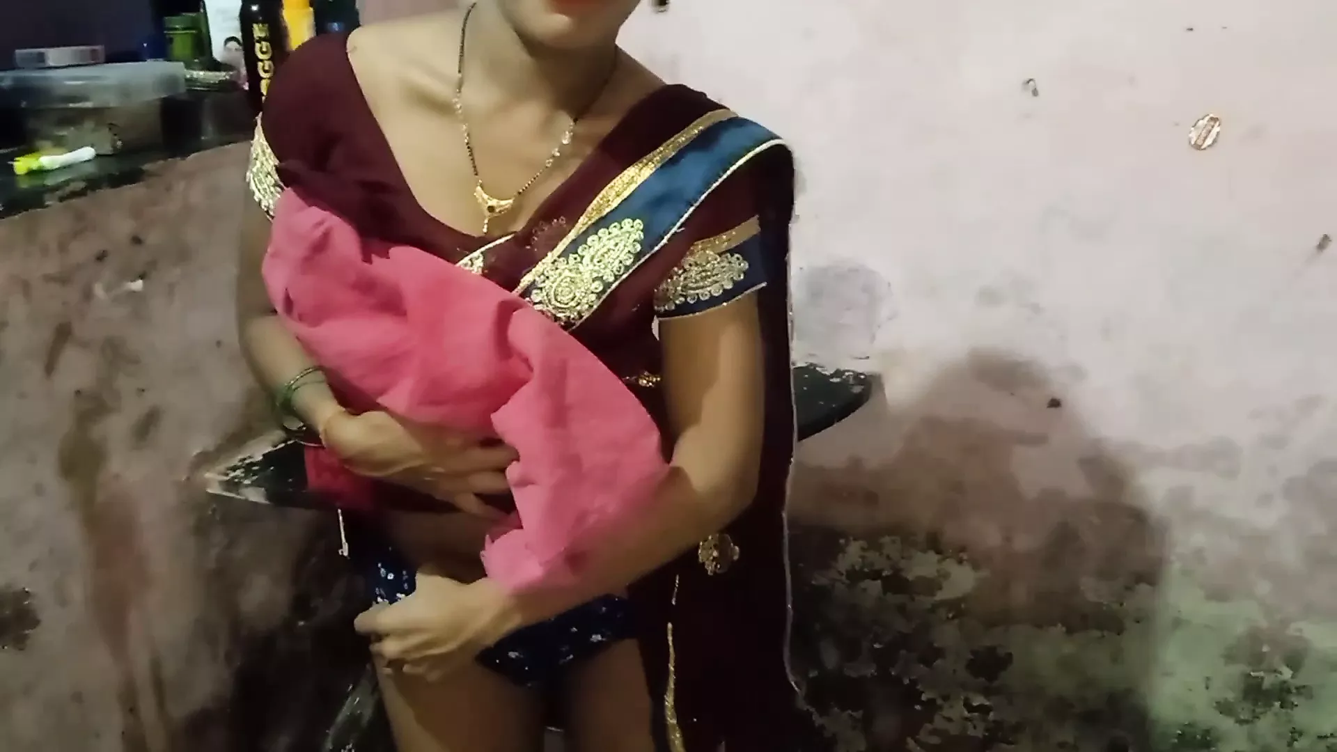 Indian girl in a saree has quick sex with devar pic photo