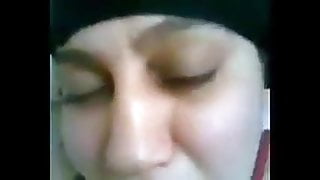 Wife in a niqab enjoys sex with young lover