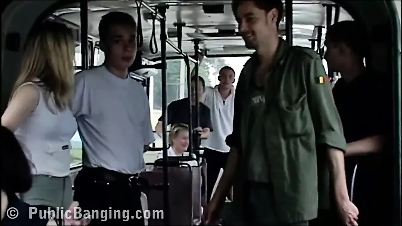 voyeur on public transportation video